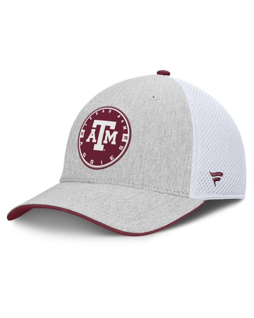 Fanatics Heather Gray/white Texas A M aggies trigger Flex Hat for men