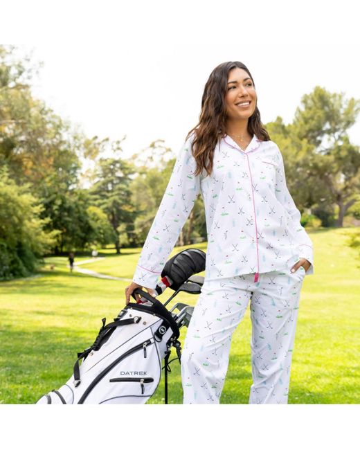 Sant And Abel White Long Pj Set