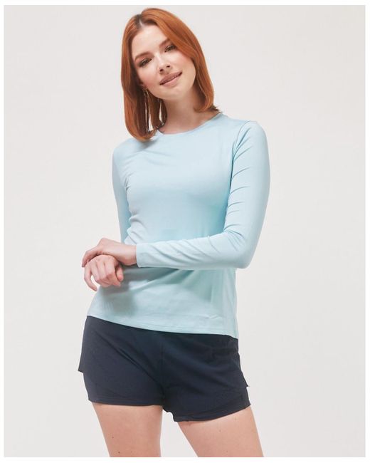 Rebody Active Blue To Practice Compression Long Sleeve Top