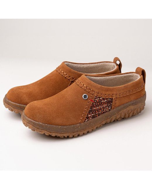 Minnetonka Brown Tamarra Suede Clogs