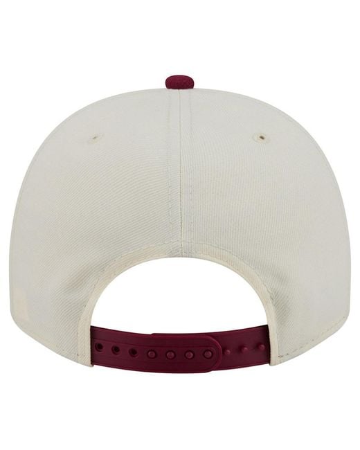 KTZ Washington Commanders Structured-fit A-frame 9fifty Snapback Hat for men