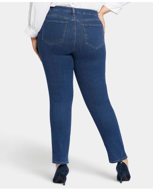 NYDJ Blue Plus Size Sheri Slim Jean