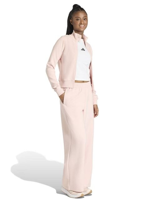 Adidas Pink Future Lounge Drawstring Pants