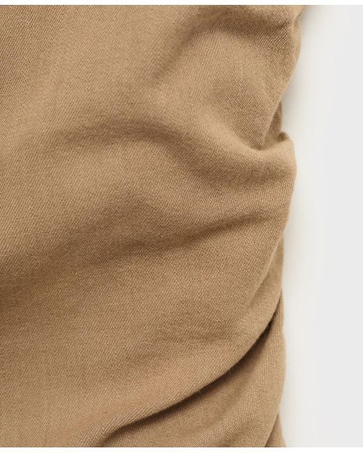 Mango White Open-back Cotton Top