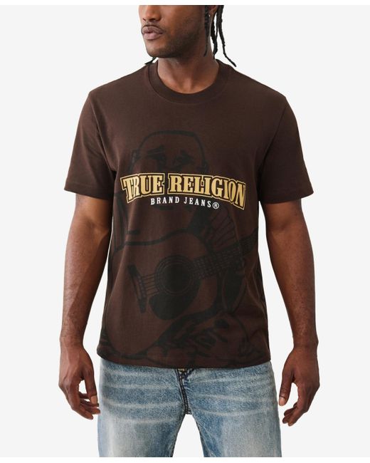 TRUE RELIGION Shadow Logo Short Sleeve T-shirt in Black for Men Lyst
