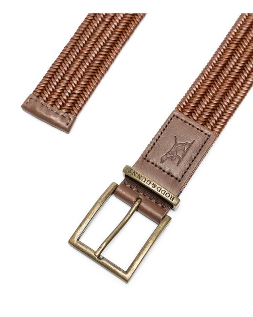 Rodd & Gunn Stirling Stretch Leather Belt in Brown for Men | Lyst