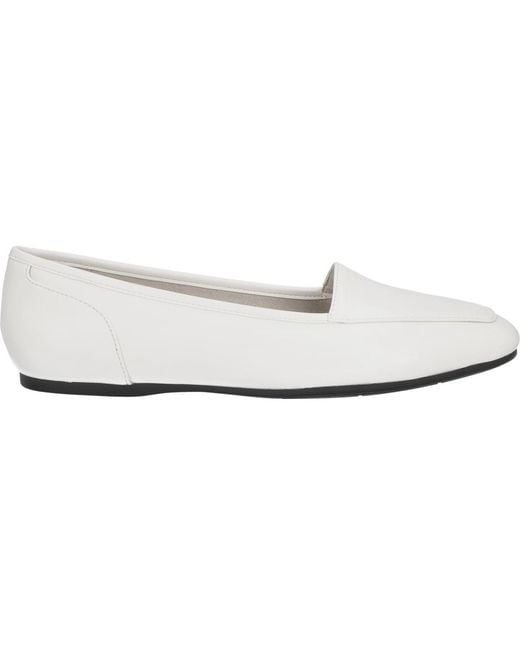Easy Street White Thrill Square Toe Flats