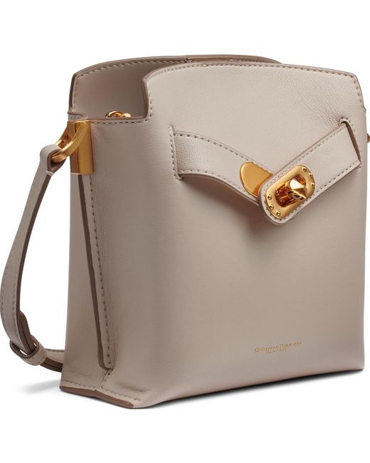 Donna Karan Gray Bridgehampton Turnlock Crossbody