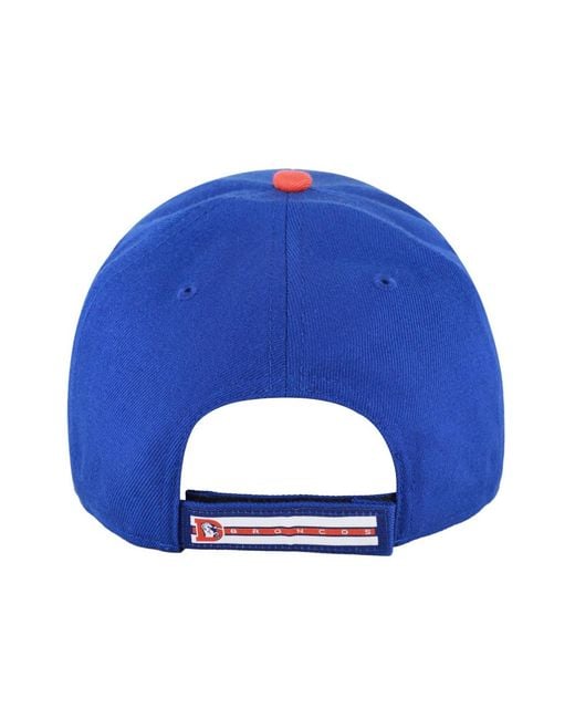 '47 Blue Denver Broncos Throwback Mvp Structured Hat for men