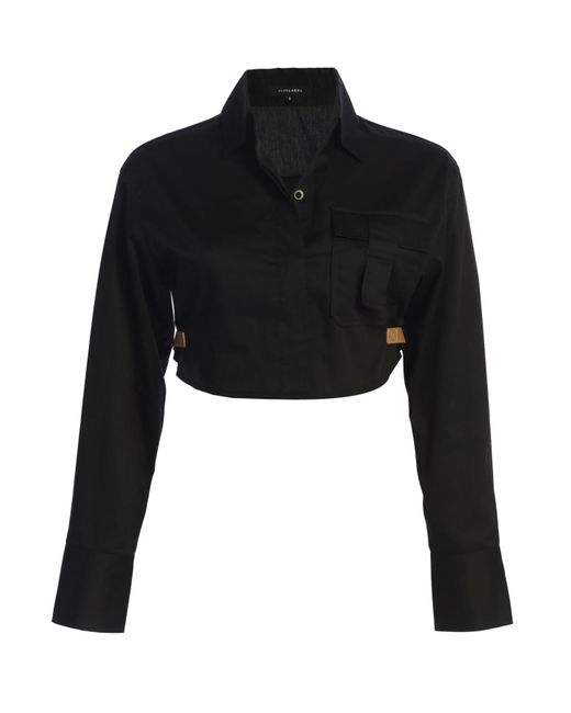 JLUXLABEL Gray Close To You Collared Top