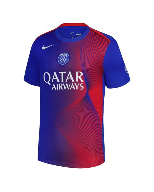 Nike Blue Paris Saint-germain Third 2025/26 Academy Pro Pre-match Jersey for men