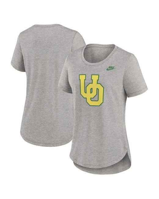 Nike Gray Oregon Ducks Legacy Tri-blend T-shirt