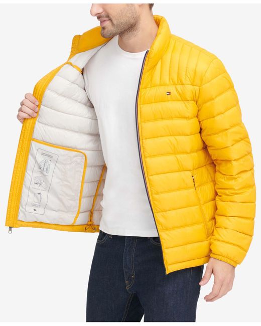 yellow tommy hilfiger jacket mens