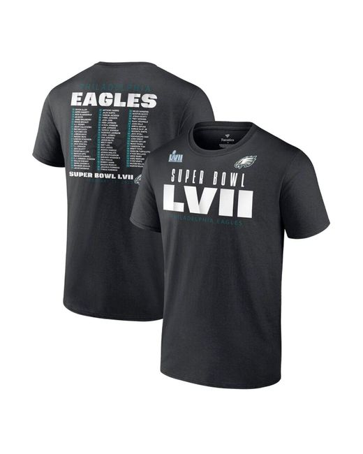 Fanatics Branded Black Philadelphia Eagles Super Bowl Lvii Varsity Team