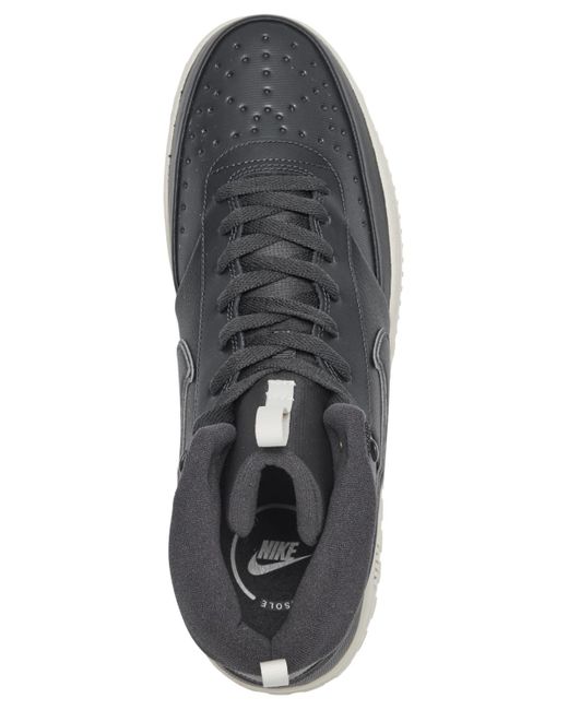 Nike Court Vision Mid Winter Sneaker Boots From Finish Line in Black Nike Court Vision Mid Winter Sneaker Boots From Finish Line in Black