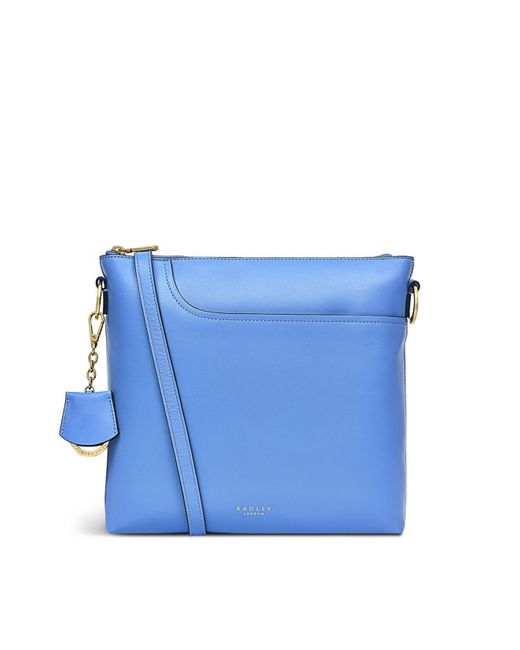 Radley Pockets 2.0 Medium Leather Ziptop Crossbody Bag in Blue Lyst