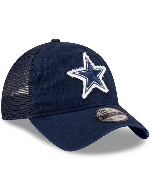 KTZ Blue Dallas Cowboys Game Day 9twenty Adjustable Trucker Hat for men