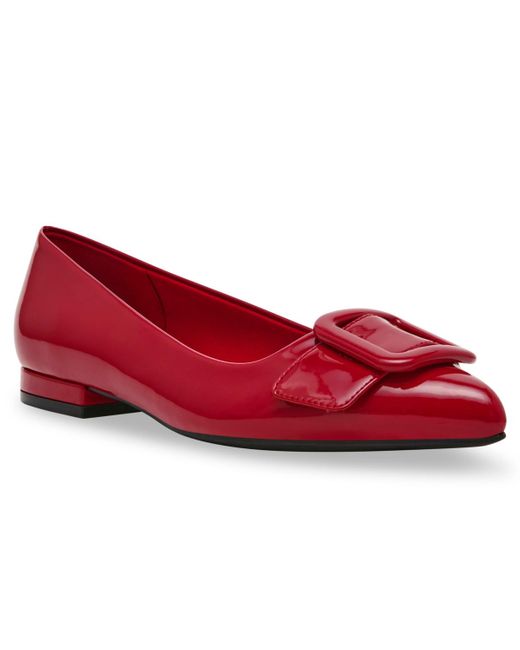 Anne klein red flats hotsell