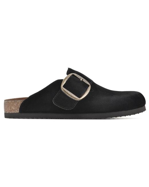 White Mountain Black Big Easy Slip On Clogs