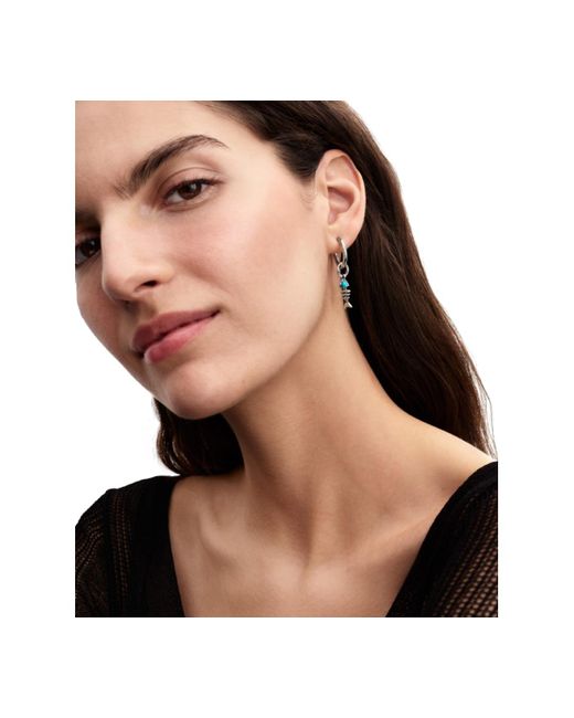 Pandora Blue Fishbone Dangle Charms