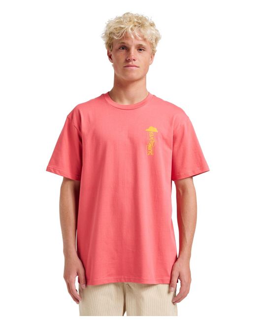 Quiksilver Pink All Welcome T-shirt for men