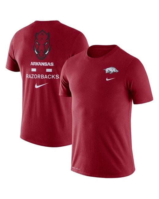 Nike Arkansas Razorbacks Dna Logo Performance T-shirt in Red for Men | Lyst