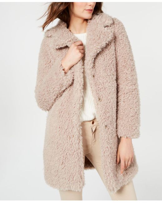 macy's inc faux fur coat