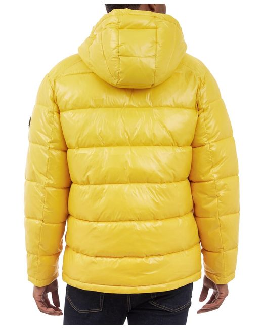 Michael Kors Yellow Puffer Jacket for men