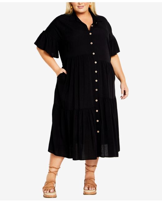 Avenue Black Plus Size Kaitlyn Maxi Dress