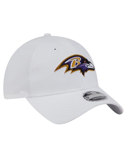 KTZ White Baltimore Ravens Active Ripstop 9twenty Stretch Snap Hat for men