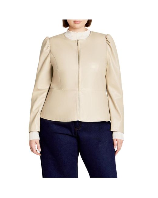 City Chic Blue Plus Size Mysteria Jacket