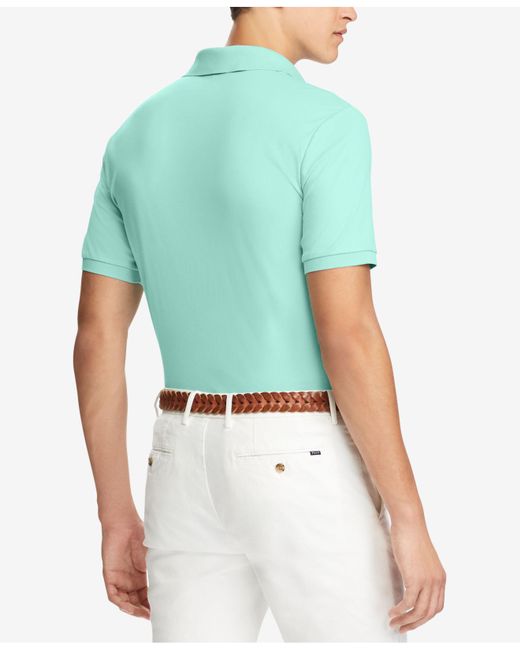 Polo Ralph Lauren Custom Slim Fit Soft-touch Polo in Green for Men | Lyst