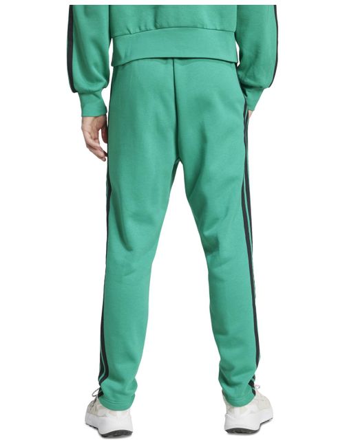 Adidas Green Essentials Regular-fit 3-stripes Track Pants for men