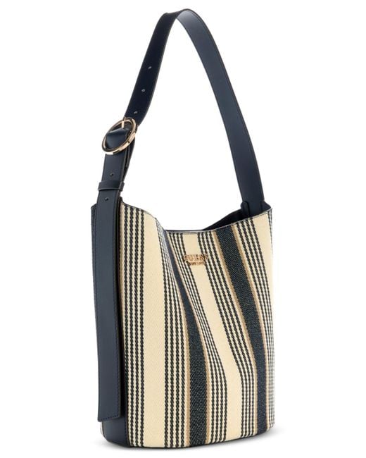 Guess Black Nicolette Small Two-in-one Bucket Shoulder Bag