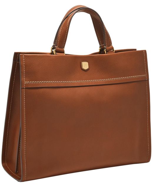 Fossil Brown Gemma Small Tote Bag