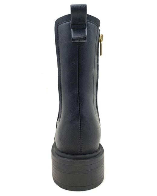 Kenneth Cole Blue Anabelle Chelsea Zipper Booties