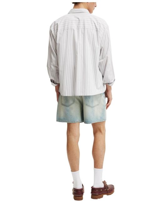 Cotton On Blue Denim Shorts for men