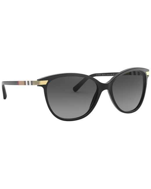 Burberry Black Polarized Sunglasses, Be4216 57