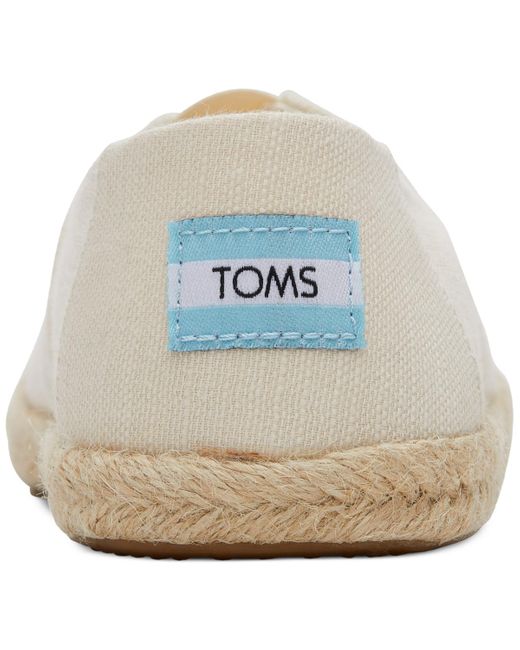 TOMS White Alpargata Rope Slip-on Flats