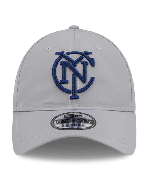 KTZ Gray New York City Fc Active 9twenty Adjustable Hat for men