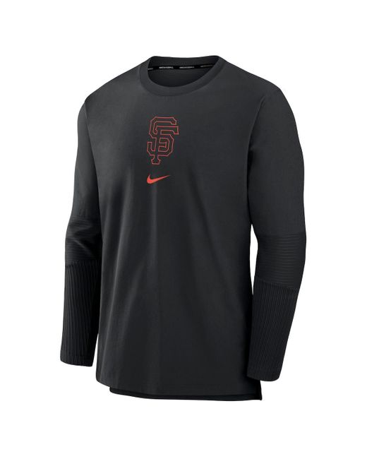 Nike Black San Francisco Giants Authentic Collection Player Performance Pullover Sweatshirt for men
