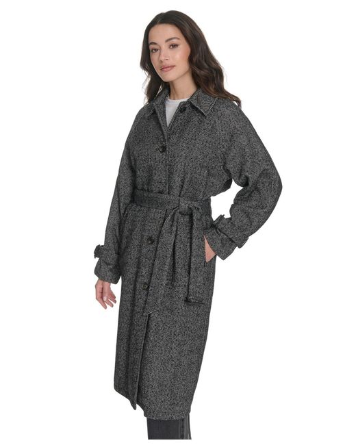 Levi's Black Single Breasted Trench Jacket