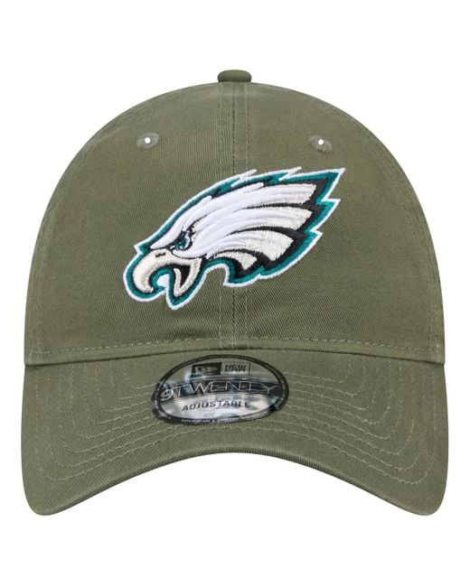 KTZ Green Philadelphia Eagles Main 9twenty Adjustable Hat for men