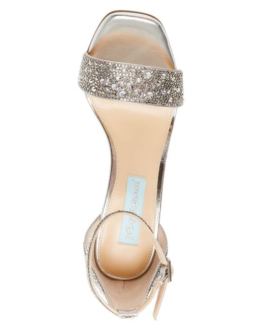 betsey johnson juno sandal silver