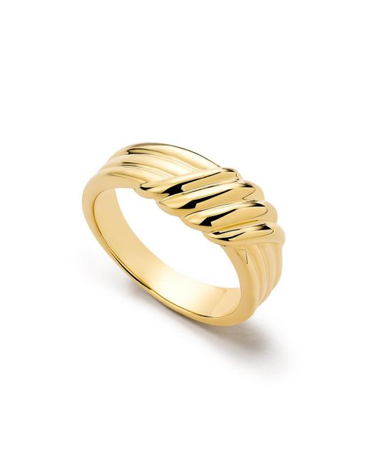 Ana Luisa Metallic Gold Band Ring