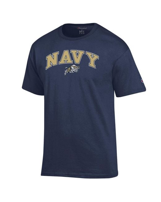 Champion Blue Midshipmen Basic Arch T-shirt for men