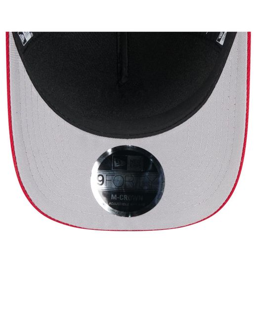 KTZ Black/red Tampa Bay Buccaneers 2025 Nfl Draft 9forty A-frame M-crown Adjustable Hat for men