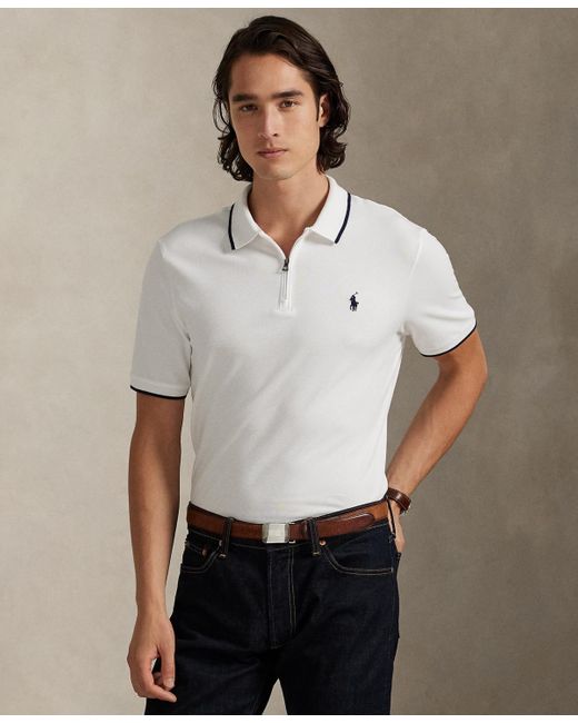 Polo Ralph Lauren Blue Classic-fit Stretch Mesh Polo Shirt for men
