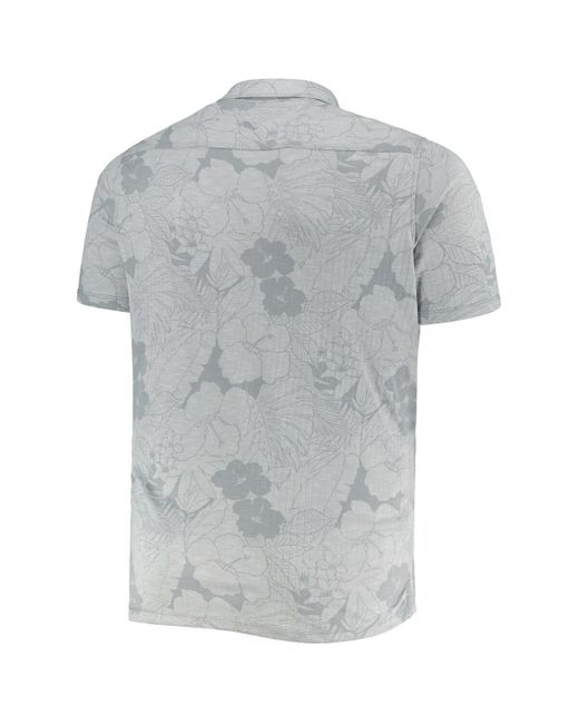Tommy Bahama Gray Cleveland Browns Big And Tall Miramar Blooms Polo Shirt for men