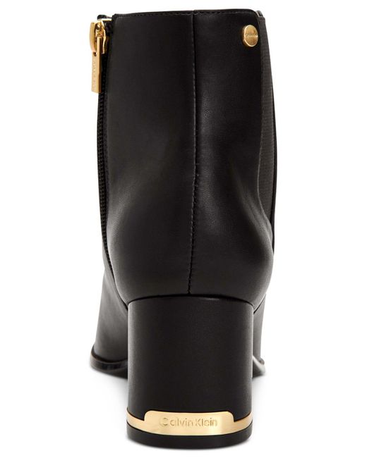 Calvin Klein Fioranna Booties in Black Lyst